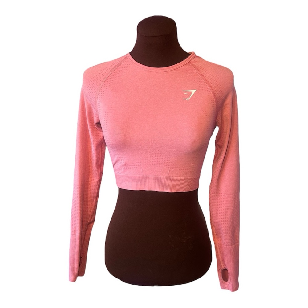 Gymshark Pink Long Sleeve Crop Top